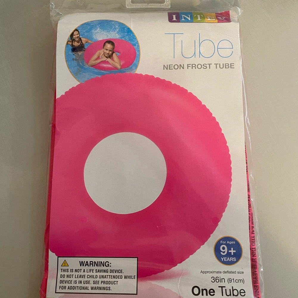 Inflatable Neon Swim Tube